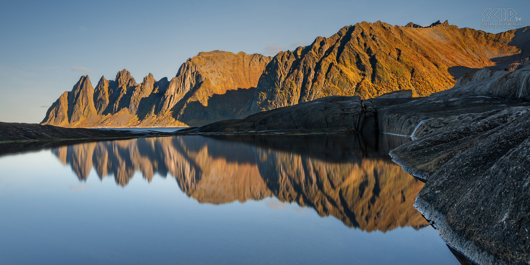 Senja - Tungeneset A beautiful morning without clouds on the rocks of Tungeneset Stefan Cruysberghs